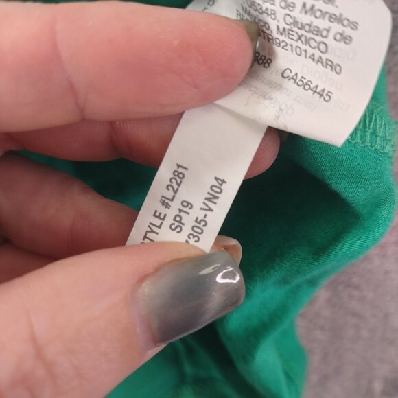 J Crew Womens Green 365 Stretch Cami Tank Top XS Slim Fit Style L2281 Layering - Picture 5 of 8